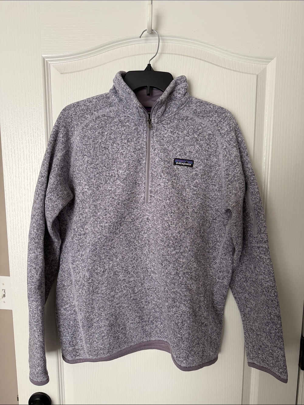 Patagonia Women's Half-Zip Fleece Pullover - Light Lavender Heather